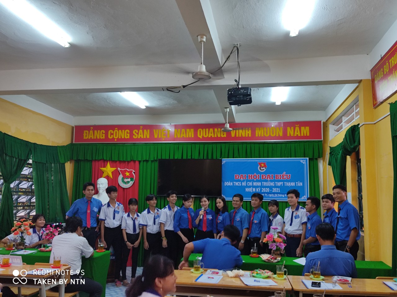 Đoàn trường THPT Thạnh Tân tiến hành Đại hội Đoàn trường nhiệm kỳ 2020 -2021