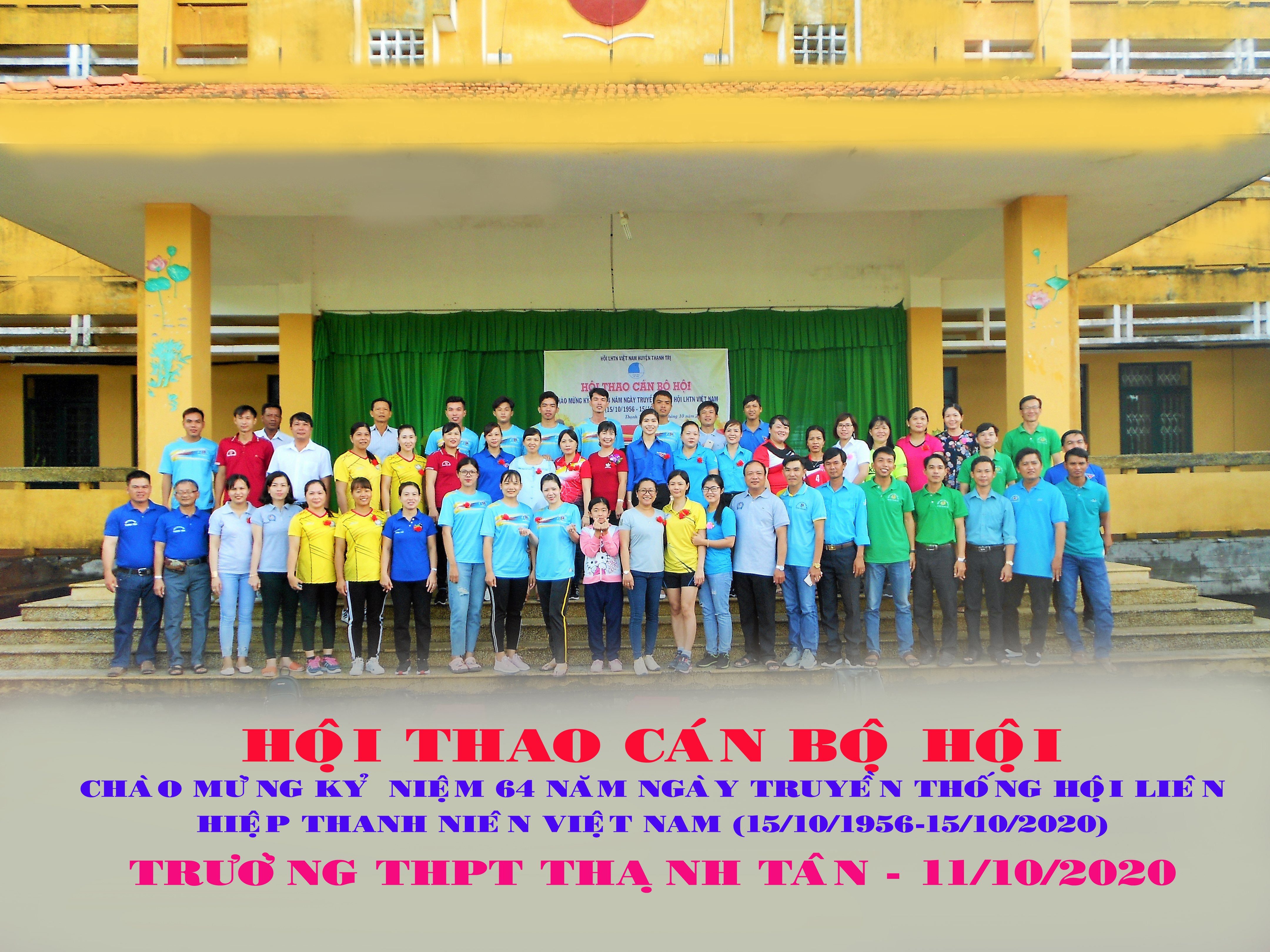 Trường THPT Thạnh Tân toả sáng tại Hội thao cán bộ Hội 11-10-2020